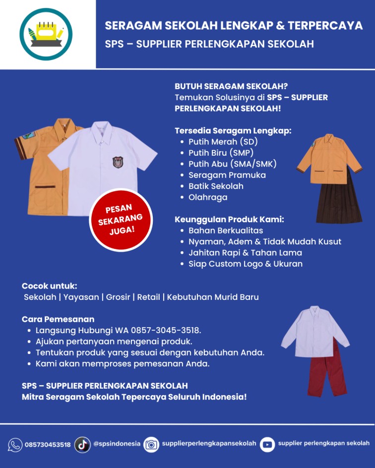 Seragam Sekolah Berkualitas: Solusi Cepat untuk Kebutuhan Sekolah di Cilacap